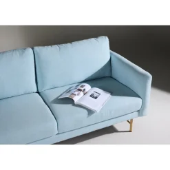 Sky 3-sits soffa - Babyblå/Whitewash