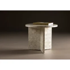 Smögen soffbord Ø40 cm - Ljusgrå