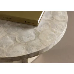 Smögen soffbord Ø40 cm - Ljusgrå