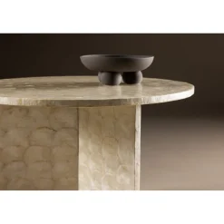 Smögen soffbord Ø70 cm - Ljusgrå