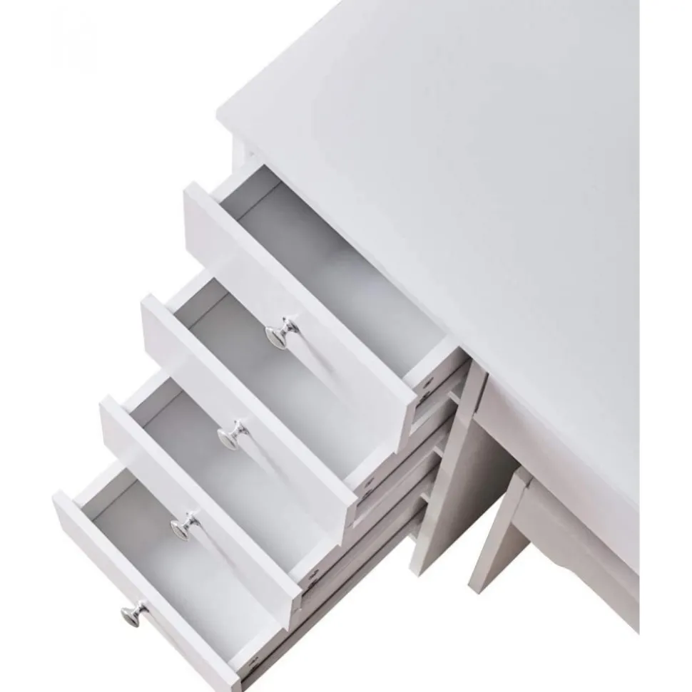 Sminkbord med belysning och stol - Babe