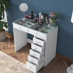 sminkbord med förvaring