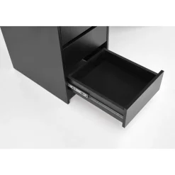 Sminkbord med LED-belysning svart - Facada