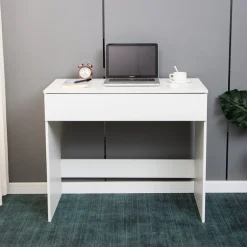 Sminkbord vitt med förvaring 90 cm bred