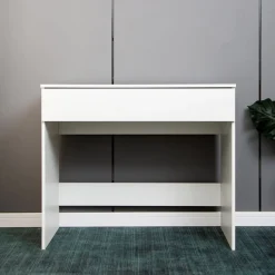 Sminkbord vitt med förvaring 90 cm bred