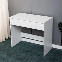 Sminkbord vitt med förvaring 90 cm bred