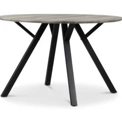 Smokey matgrupp, runt matbord med 4 st Carisma sammetsstolar - Svart + 4.00 x Stolsdyna