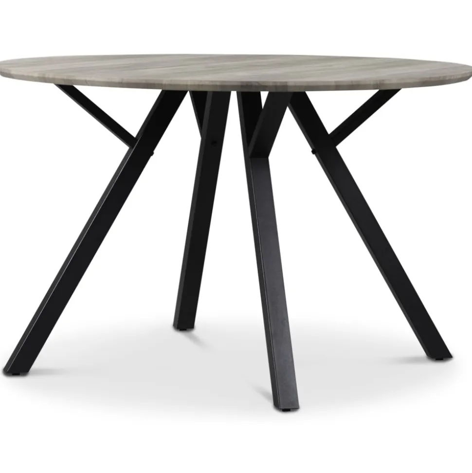 Smokey matgrupp, runt matbord med 4 st Carisma sammetsstolar - Bordeaux + 4.00 x Stolsdyna