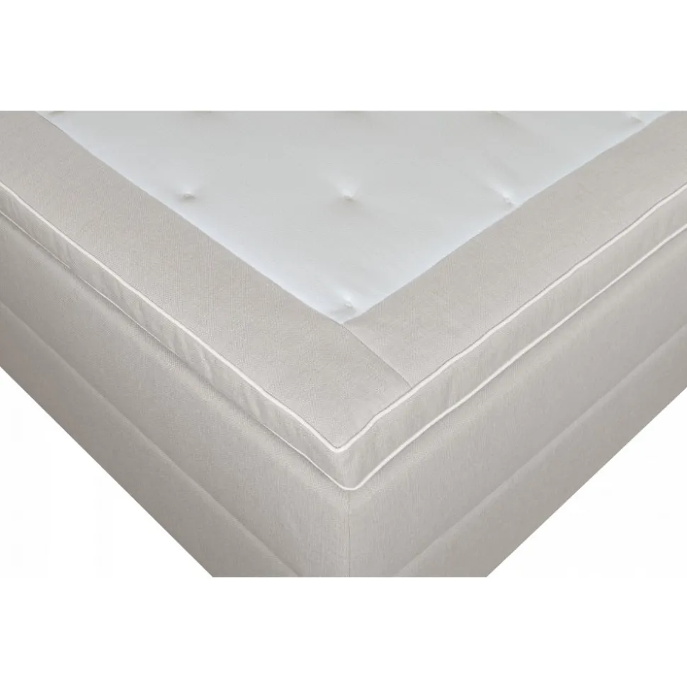 Säng med förvaring beige 160x200 cm