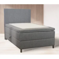 Säng med förvaring grå 120x200 cm