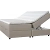 Säng med förvaring 5-zons pocket beige