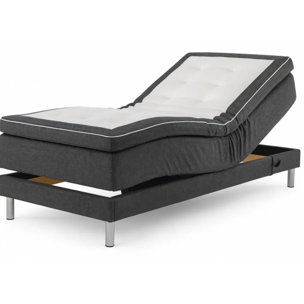 Säng ställbar 90x200cm - Mörkgrå - Dream