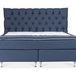 Säng 180x200 cm inklusive sänggavel - Blå - Superior