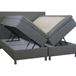 Säng 160x200 cm med förvaring grå