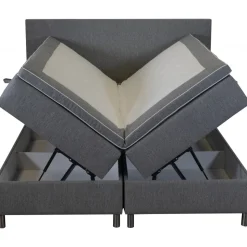 Säng 160x200 cm med förvaring grå