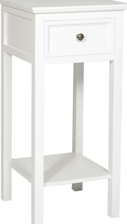 Sängbord antikvitt höjd 75 cm - Bristol + Fläckborttagare för möbler