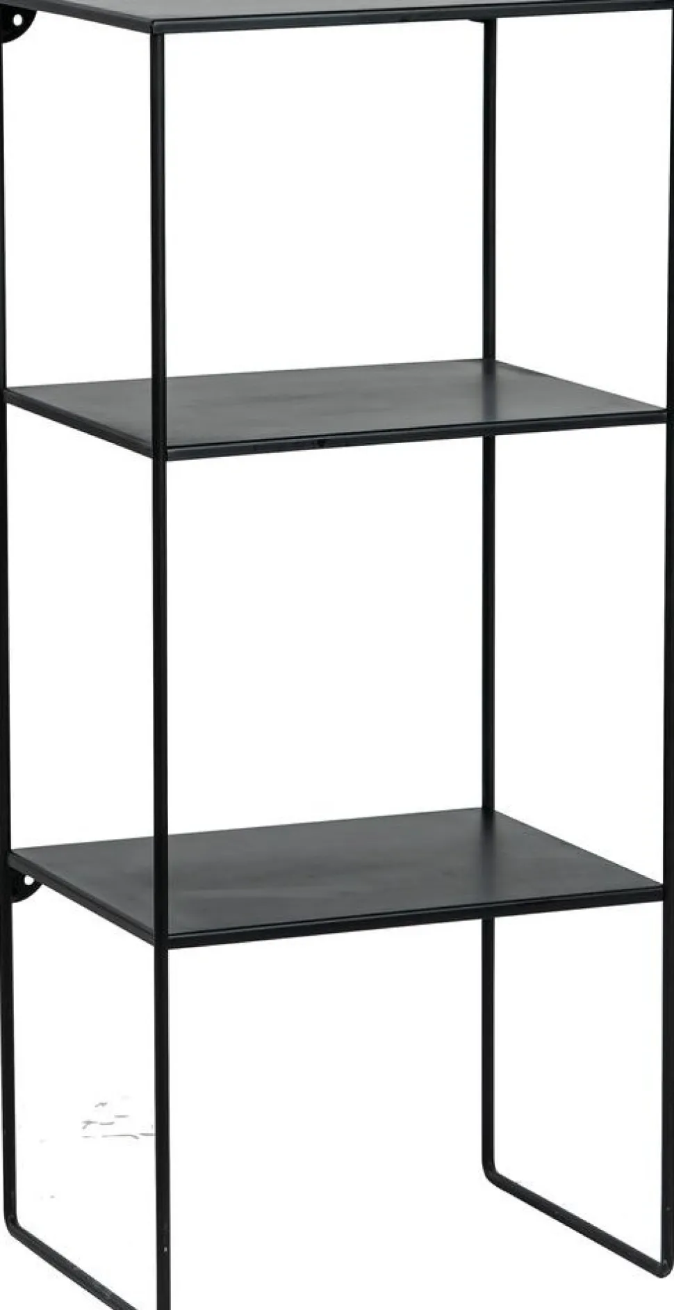 Sängbord i metall - Svart + Möbeltassar