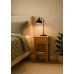 Sängbord i oljad ek - Sandhamn + Möbeltassar