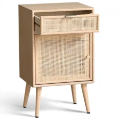 Sängbord i rotting/ek - Stockholm