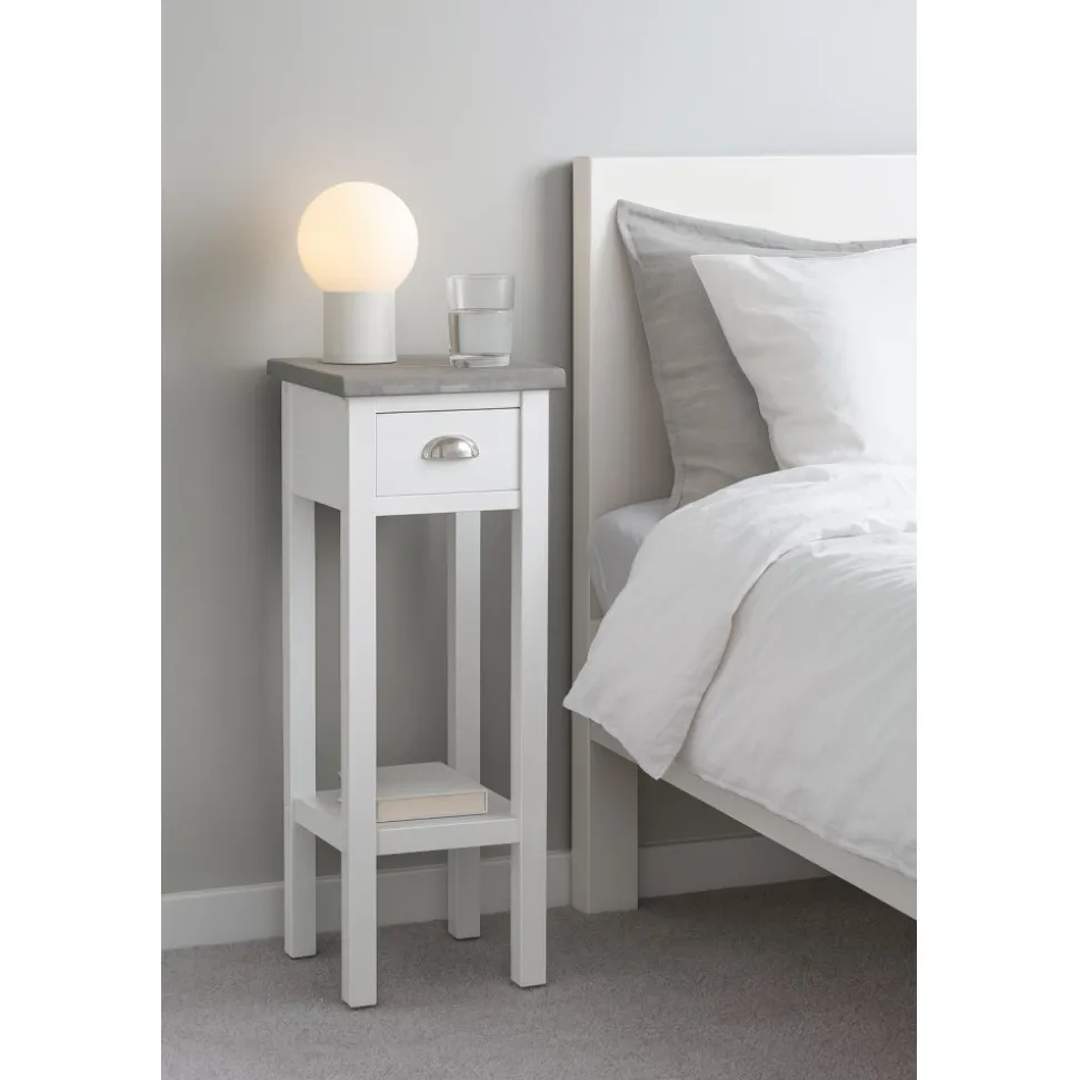 Sängbord med cementskiva - Hugo + Möbeltassar