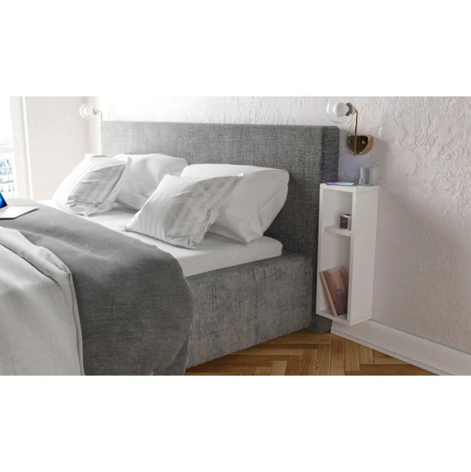 Sängbord vägghängt / ståendes + Möbeltassar