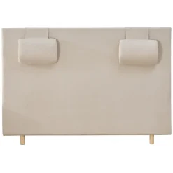 Sänggavel med nackkuddar 180 x 125 cm - Beige
