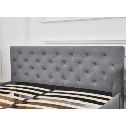 Sängram med sänggavel 180 x 200 cm - Grå