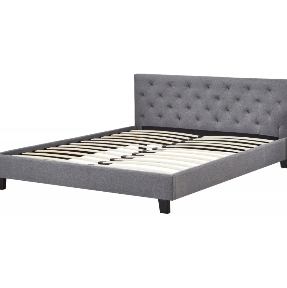 Sängram med sänggavel 180 x 200 cm - Grå