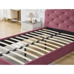 Sängram rosa inklusive sänggavel - 120 x 200 cm