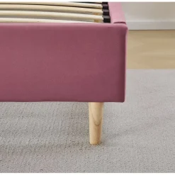 Sängram rosa inklusive sänggavel - 120 x 200 cm