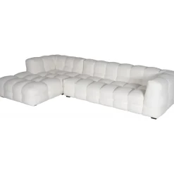 Soffa 322 cm bred beige teddy - Elisa + Textilrengöring för möbler