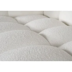 Soffa 322 cm bred beige teddy - Elisa + Textilrengöring för möbler