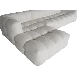 Soffa 322 cm bred beige teddy - Elisa + Textilrengöring för möbler