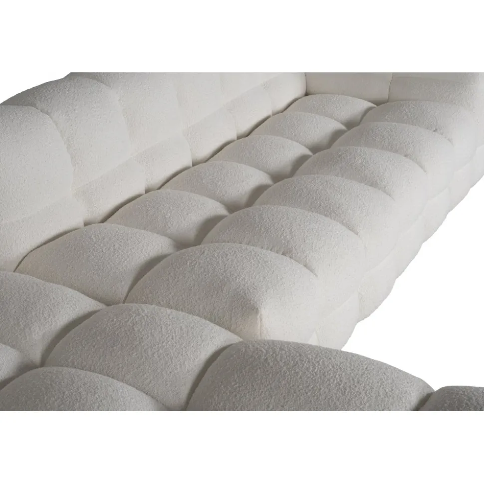 Soffa 322 cm bred beige teddy - Elisa + Möbeltassar