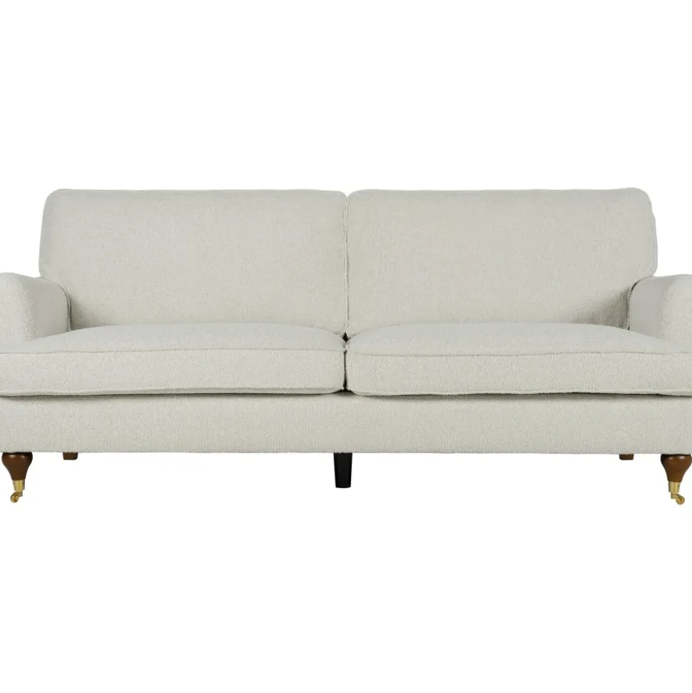 Soffa 210 cm bred Howard Watford Deluxe i bouclé + Möbeltassar