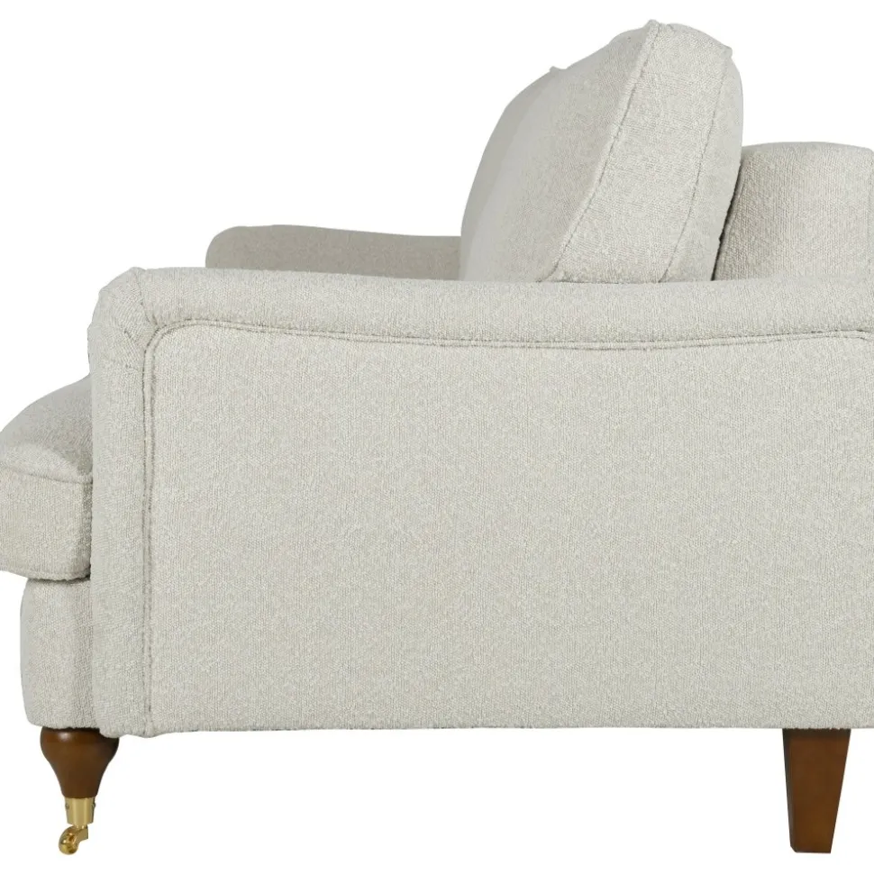 Soffa 210 cm bred Howard Watford Deluxe i bouclé + Möbeltassar