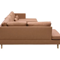Soffa 322 cm brun PU - Ranger
