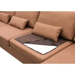 Soffa 322 cm brun PU - Ranger