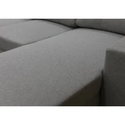 Soffa 309 cm ljusgrå - Solna