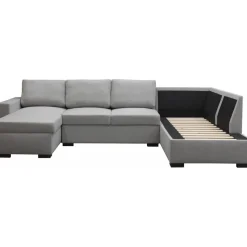 Soffa 309 cm ljusgrå - Solna