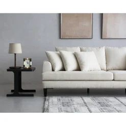 Soffa beige 4-sits med lösa kuddar - Remy