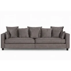 Soffa Brandy lounge 210 cm - Beige läderimitation