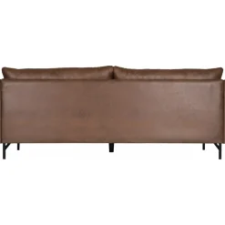 Soffa brun vintage 3-sits 223 cm