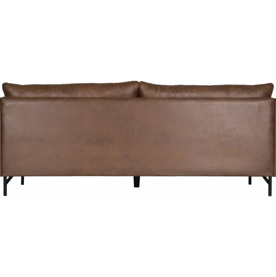 Soffa brun vintage 3-sits 223 cm