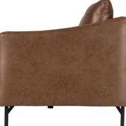 Soffa brun vintage 3-sits 223 cm + Fläckborttagare för möbler