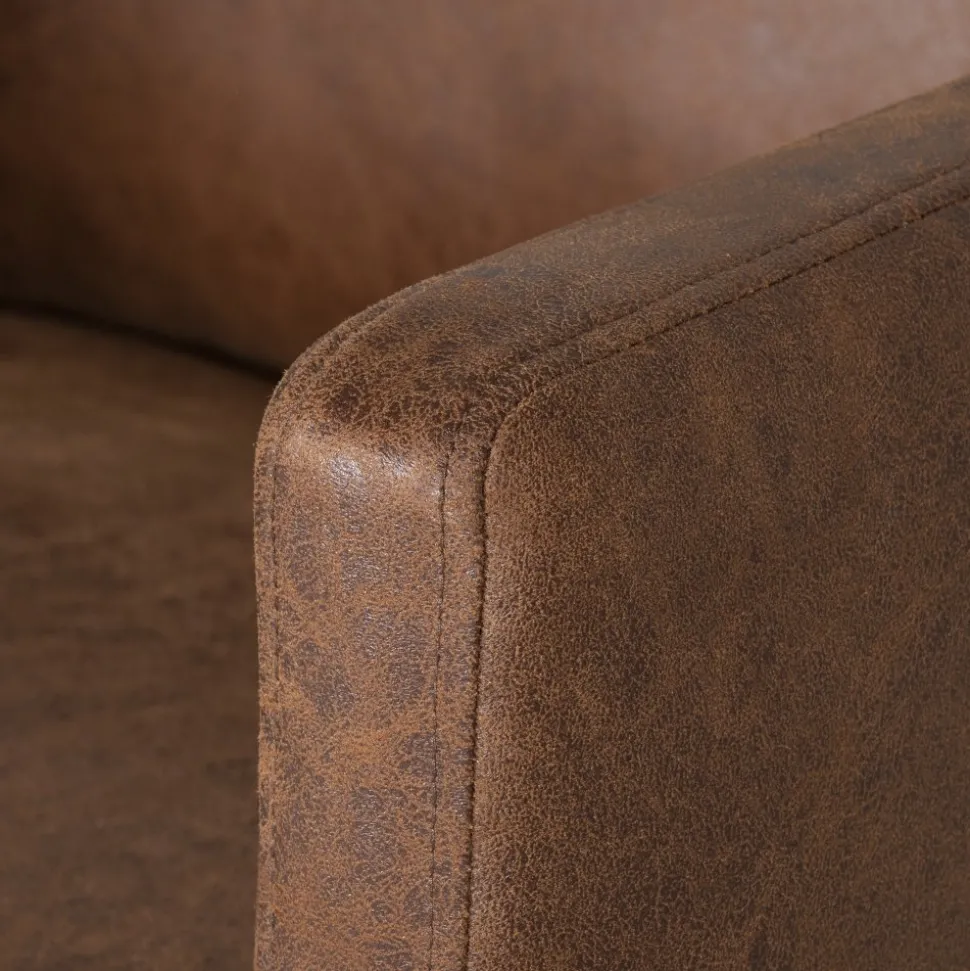 Soffa brun vintage 3-sits 223 cm + Fläckborttagare för möbler