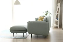 Soffa Catta med fotpall - 200 cm + Fläckborttagare för möbler