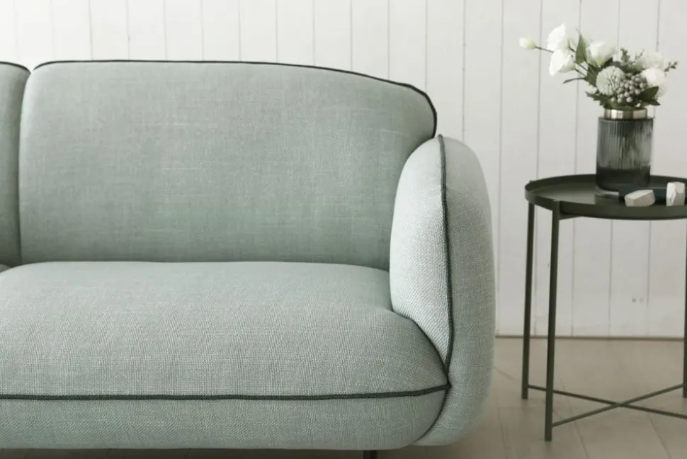 Soffa Catta med fotpall - 200 cm + Textilrengöring för möbler