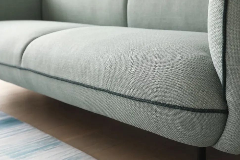 Soffa Catta med fotpall - 200 cm + Textilrengöring för möbler