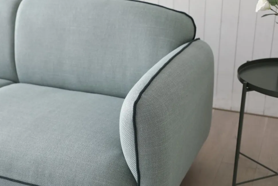 Soffa Catta med fotpall - 200 cm + Textilrengöring för möbler